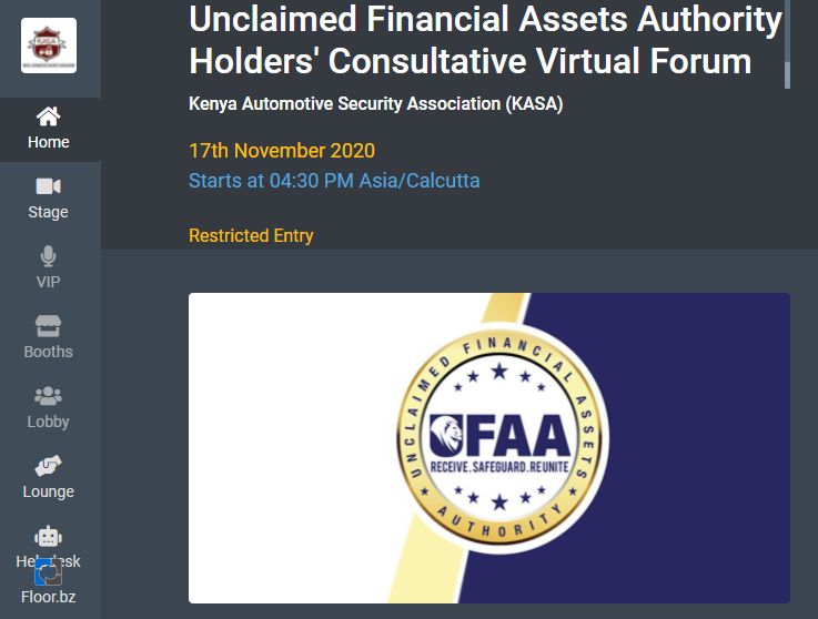 Unclaimed Financial Assets Authority Holders' Consultative Virtual Forum